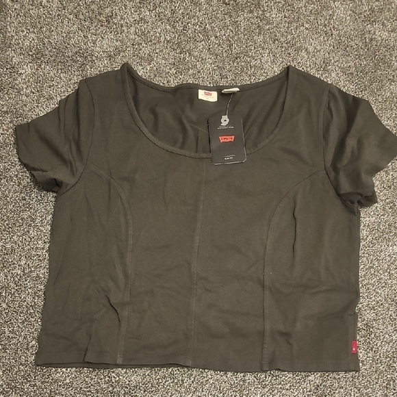 Levi's Charcoal Short Sleeve Women's Tee - Picture 1 of 1